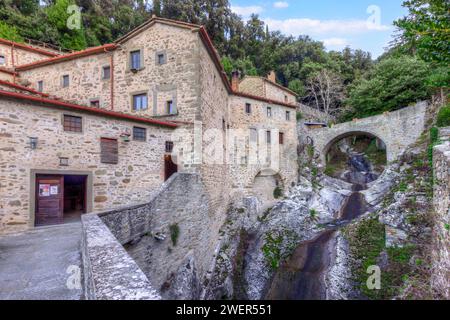 Die Eremitage Le Celle bei Cortona, Toskana, Italien Stockfoto