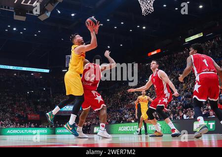 Mailand, Italien. Januar 2024. Willy Hernangomez (FC Barcelona) während der EA7 Emporio Armani Milano vs FC Barcelona, Basketball Euroleague Spiel in Mailand, Italien, 26. Januar 2024 Credit: Independent Photo Agency/Alamy Live News Stockfoto