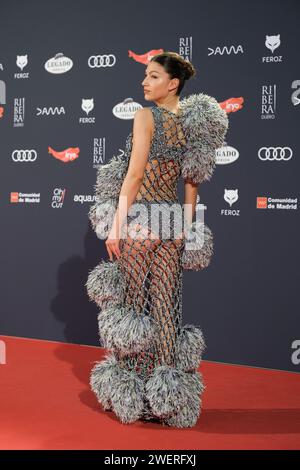 Ursula Corbero bei den Feroz Awards 2024 in der Palacio Vistalegre Arena am 26. Januar 2024 in Madrid, Spanien. (Foto: Oscar Gonzalez/SIPA USA) Stockfoto