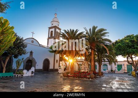 Parroquia de San Gines ist eine katholische Kirche in Arrecife auf Lanzarote, Spanien Stockfoto