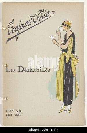 Always Chic The Deshabilles, Winter 1921-1922, 1921 - 1922 Drucken aus dem Katalog 'Toujours Chic', in dem eine Übersicht über die Wintermode 1921-1922. Papier Buchdruck, der Modeplatten druckt Stockfoto