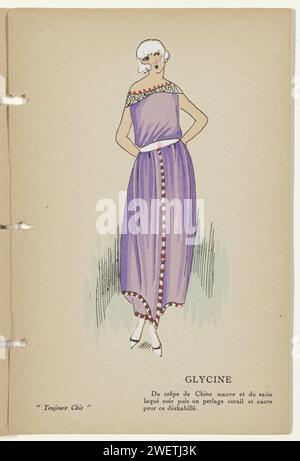 Always Chic Deshabilles, Winter 1921-1922: Glycin, 1921 - 1922 Drucken aus dem Katalog 'Toujours Chic', in dem eine Übersicht über die Wintermode 1921-1922. Papier Buchdruck, der Modeplatten druckt Stockfoto
