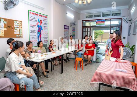 Ho-Chi-Minh-Stadt, 7. Januar 2024: Bei einem Workshop über gesunde Ernährung in Ho-Chi-Minh-Stadt, Vietnam Stockfoto