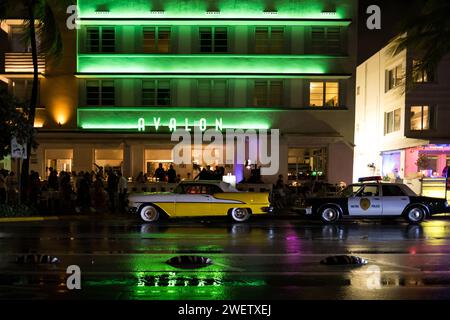 Miami, USA. Oktober 2023. Avalon Hotel am South Beach. Stockfoto