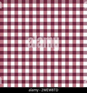 Design mit nahtlosem Textil-Hintergrund. Die Vektorillustration mit Muster strukturierter Quadrate Stock Vektor