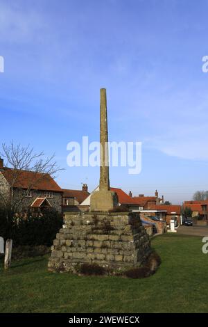 Das mittelalterliche Marktkreuz in Binham Village, North Norfolk, England, Großbritannien Stockfoto