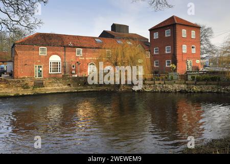 Das Wensum Lodge Hotel am Fluss Wensum, Fakenham Town, Norfolk County, England, Großbritannien Stockfoto