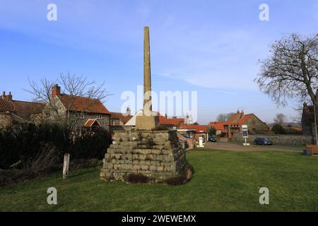 Das mittelalterliche Marktkreuz in Binham Village, North Norfolk, England, Großbritannien Stockfoto