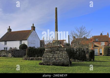 Das mittelalterliche Marktkreuz in Binham Village, North Norfolk, England, Großbritannien Stockfoto