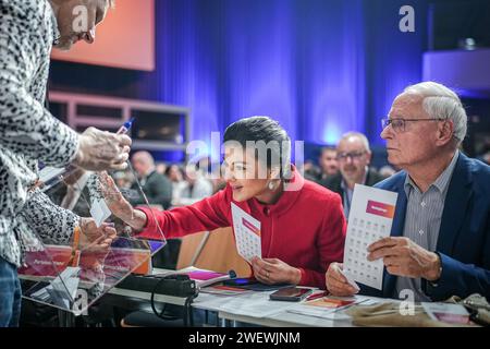 Berlin, Deutschland. Januar 2024. Die Partei wurde Anfang Januar mit rund 450 Mitgliedern offiziell gegründet. Quelle: Kay Nietfeld/dpa/Alamy Live News Stockfoto