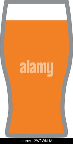Bierglas-Symbol. Vektorabbildung Stock Vektor