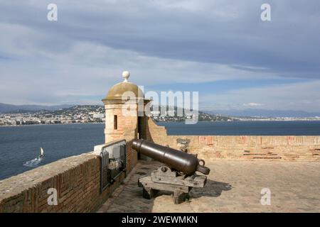 DAS ROYAL FORT ROYAL DER INSEL SAINTE-MARGUERITE Stockfoto