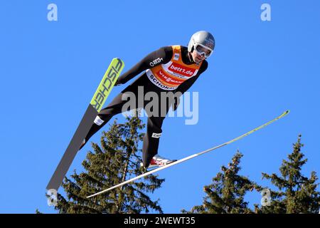 Schonach, Deutschland. Januar 2024. Jarl Magnus Riiber (Norwegen) beim FIS Weltcup Nordische Kombination Schonach 2024 Credit: dpa/Alamy Live News Stockfoto