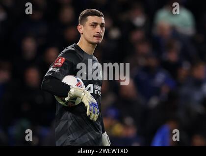 London, Großbritannien. Januar 2024. Djordje Petrović aus Chelsea während des FA Cup Spiels in Stamford Bridge, London. Der Bildnachweis sollte lauten: Paul Terry/Sportimage Credit: Sportimage Ltd/Alamy Live News Stockfoto