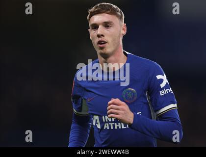 London, Großbritannien. Januar 2024. Cole Palmer aus Chelsea während des FA Cup Spiels in Stamford Bridge, London. Der Bildnachweis sollte lauten: Paul Terry/Sportimage Credit: Sportimage Ltd/Alamy Live News Stockfoto