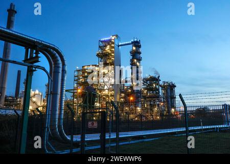 Raffinerie BP Ruhr Oel GmbH in Gelsenkirchen Horst, 10. April 2022 Stockfoto