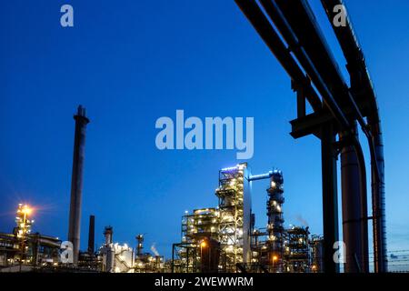 Raffinerie BP Ruhr Oel GmbH in Gelsenkirchen Horst, 10. April 2022 Stockfoto