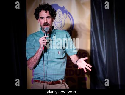 Paul F Taylor, Stand Up Comedian, Joker Comedy Club, Southend-on-Sea, Essex © Clarissa Debenham (Film Free Photography) / Alamy Stockfoto