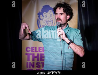 Paul F Taylor, Stand Up Comedian, Joker Comedy Club, Southend-on-Sea, Essex © Clarissa Debenham (Film Free Photography) / Alamy Stockfoto