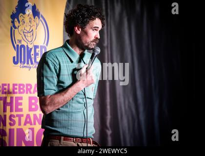 Paul F Taylor, Stand Up Comedian, Joker Comedy Club, Southend-on-Sea, Essex © Clarissa Debenham (Film Free Photography) / Alamy Stockfoto