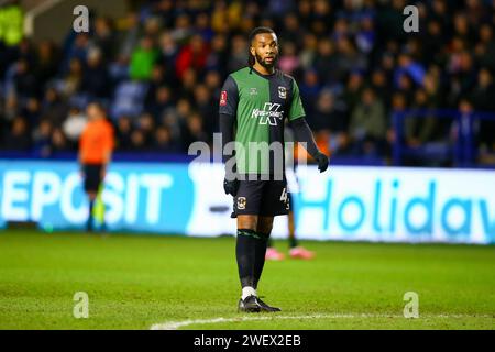 Hillsborough Stadium, Sheffield, England - 26. Januar 2024 Kasey Palmer (45) aus Coventry City - während des Spiels Sheffield Wednesday gegen Coventry City, Emirates FA Cup, 2023/24, Hillsborough Stadium, Sheffield, England - 26. Januar 2024 Credit: Arthur Haigh/WhiteRosePhotos/Alamy Live News Stockfoto