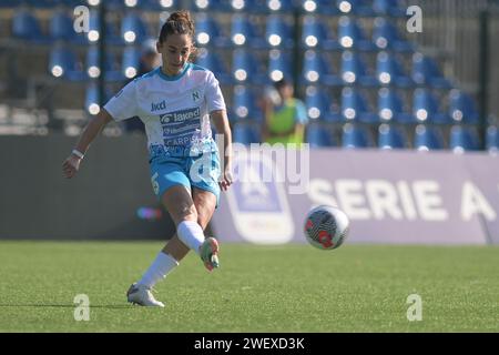 Cercola, Italien, 27. Januar 2024 Martina di Bari vom SSC Napoli in Action Soccer - Frauenspiel zwischen Napoli Femminile und FC Internazionale Credit:Agostino Gemito/ Alamy Live News Stockfoto