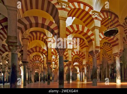 Mezquita Interior in Cordoba, Andalusien, Spanien Stockfoto