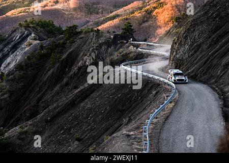 Gap, Fürstentum Monaco. Januar 2024. Bei Der Fia-Rallye-Weltmeisterschaft Der Wrc-Rallye Automobile Monte-Carlo 2024 Am 27. Januar Gap, Frankreich Credit: Independent Photo Agency/Alamy Live News Stockfoto