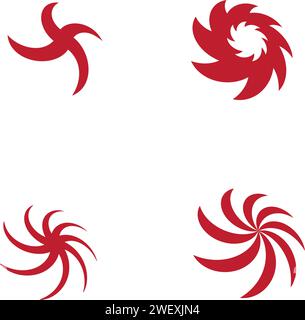 Vortex vector illustration symbol Logo Template Design Stock Vektor