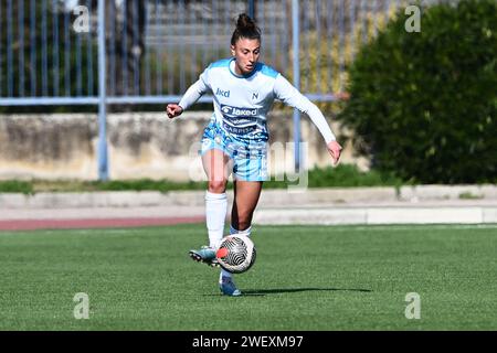 Cercola, Italien. Januar 2024. Alice Giai von Napoli femminile im Spiel der Women's Series A zwischen Napoli Women und FC Internazionale Women im Stadio Giuseppe Piccolo am 27. Januar 2024 in Cercola (NA), Italien. Quelle: Nicola Ianuale/Alamy Live News Stockfoto