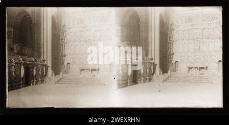 Altar Major del monestir de Poblet. Stockfoto