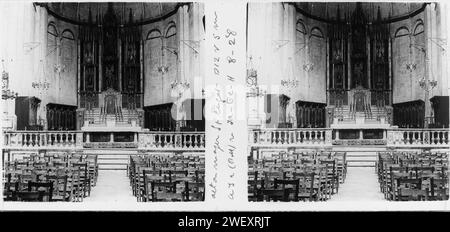 Altar Major del monestir de Sant Cugat del Vallès. Stockfoto