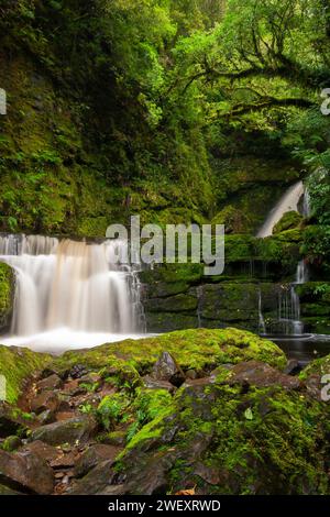 McLean fällt in den Catlins auf der Südinsel Neuseelands Stockfoto