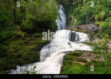 McLean fällt in den Catlins auf der Südinsel Neuseelands Stockfoto