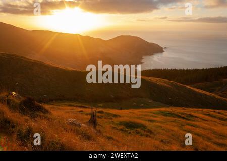 Marlborough klingt auf der Südinsel Neuseelands Stockfoto