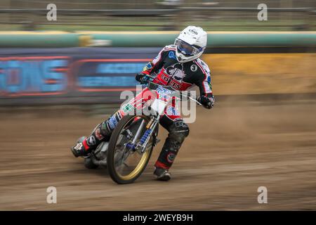 Paul Bowen – speedway-Fahrer für Belle Vue Colts Stockfoto