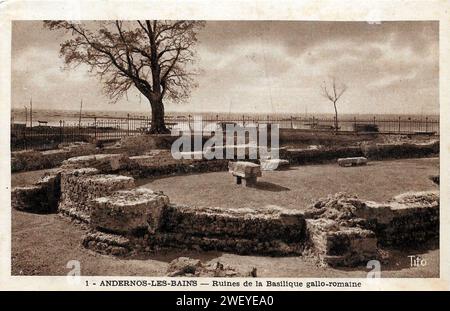 Andernos-les-Bains - Ruines gallo-romaines 5. Stockfoto