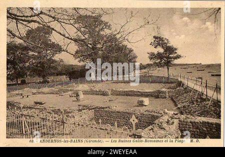 Andernos-les-Bains - Ruines gallo-romaines 6. Stockfoto