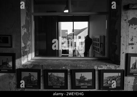 HEARTLANDS POOL CAMBOURNE CAMBORNE WELTKULTURERBE BERGBAU MOTORHAUS Stockfoto