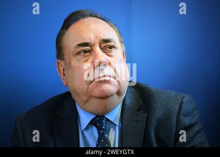 Edinburgh Schottland, Vereinigtes Königreich 27. Januar 2024. Alex Salmond vom Charteris Centre für die YES Road to Independence Veranstaltung. Credit sst/alamy Live News Stockfoto