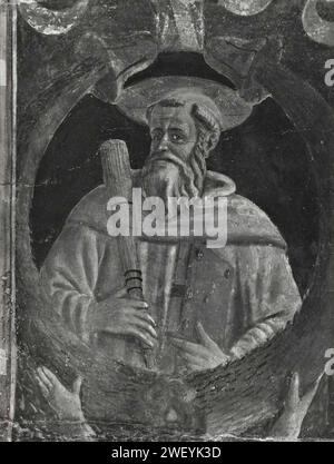 Andrea del Castagno - Francesco da Faenza - Dio Padre in gloria tra san Giovanni Battista, 37467 gw. Stockfoto