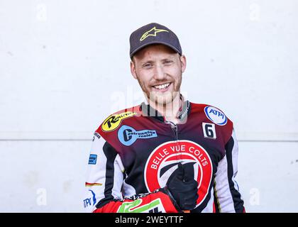 Paul Bowen – speedway-Fahrer für Belle Vue Colts 2023 Stockfoto