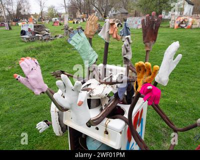 Outdoor-Kunstwerke, Detroit, Michigan, USA, Stockfoto