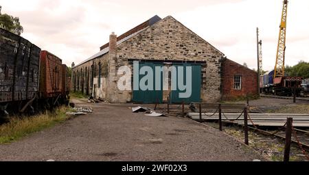 Tanfield Railway – die älteste Eisenbahn der Welt – Marley Hill Engine Shed Stockfoto