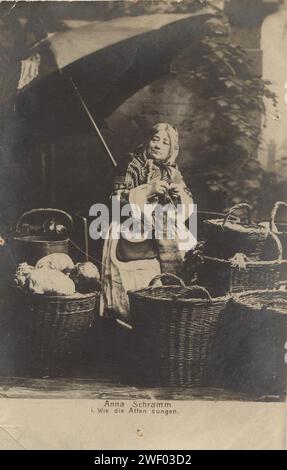 Anna Schramm in "wie die Alten Sungen", um 1898. Stockfoto