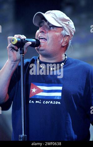 Catania Italien 06/29/2007 : Pino Daniele im Konzert während der Musikveranstaltung Festivalbar 2007 Stockfoto