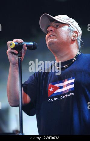 Catania Italien 06/29/2007 : Pino Daniele im Konzert während der Musikveranstaltung Festivalbar 2007 Stockfoto