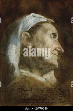 Annibale Carracci (1560-1609) - Kopf einer alten Frau Stockfoto