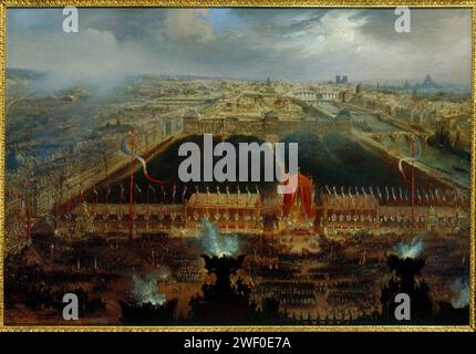 Anonym - Fête de la Constitution sur la Place de la Concorde, 12. November 1848 Stockfoto