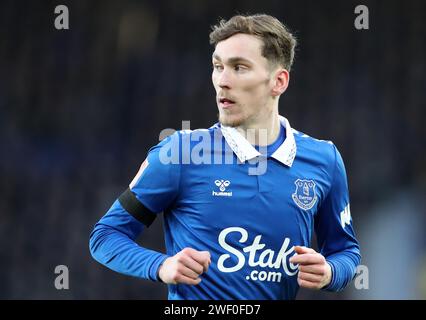 Goodison Park, Liverpool, Großbritannien. Januar 2024. FA Cup Fourth Round Football, Everton gegen Luton Town; James Garner von Everton Credit: Action Plus Sports/Alamy Live News Stockfoto